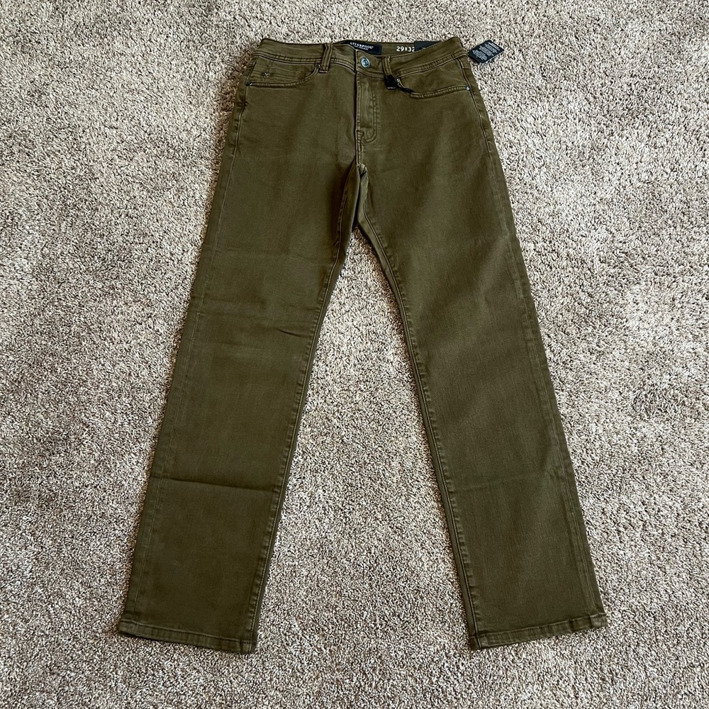 Liverpool Men’s Light Brown Relaxed Straight Jeans 29 NEW Casual Stretch Fall